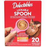 Delectables Lickable Spoon Variety Pack Handheld Creamy Cat Treat, 20 ct.