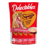Hartz Delectables Squeeze Up Lickable Puree Cat Treats - Tuna & Salmon