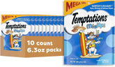 Temptations MixUps Crunchy Cat Treats, Surfer's Delight, 6.3 oz, 10 Pack | Tuna, Shrimp & Salmon flavors, under 2 calories per treat, resealable value-sized pouch, crunchy outside soft inside