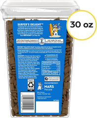 Temptations MixUps Crunchy Cat Treats, Surfer's Delight, 30 oz | Tuna, shrimp & salmon flavors, under 2 calories per treat, supports dental health, resealable value tub