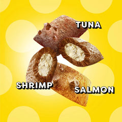 Temptations MixUps Crunchy Cat Treats, Surfer's Delight, 30 oz | Tuna, shrimp & salmon flavors, under 2 calories per treat, supports dental health, resealable value tub