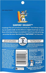 Temptations MixUps Crunchy Cat Treats, Surfer's Delight, 3 oz, 12 Pack | Tuna, Shrimp & Salmon flavors, under 2 calories per treat, soft inside, resealable value pouch, promotes dental health