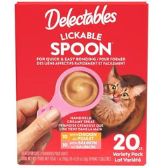 Delectables Lickable Spoon Variety Pack Handheld Creamy Cat Treat, 20 ct.
