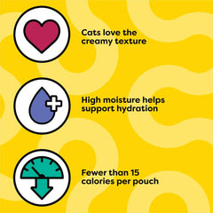 Temptations Creamy Puree Lickable Cat Treats, Variety Pack, 96 Count | Under 15 calories per tube, great for senior cats, no chewing required, no added sugar, wet squeezable treat, 0.42 oz. Tubes