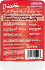 Delectables Lickable Treat Savory Broths Wet Cat Treat with Real Tuna & Salmon, Food Topper, Hydrating, Grain-Free, No Fillers, No By-Products, No-Added Preservatives, 1.4oz Pouch (Pack of 24)