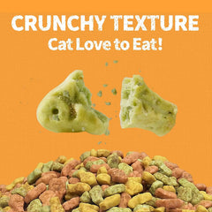 Just Try Cat Grass Treats with Cranberry & Pumpkin, 36 oz | Cat Grass, Cranberry & Pumpkin,Hairball Control,Urinary Tract,Digestion Support, Healthy Training Kitten Treats