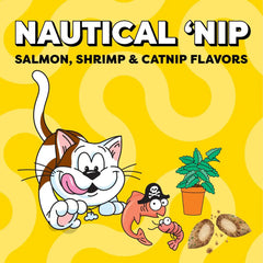 Temptations Wacky Blasts Cat Treats, Nautical 'Nip Flavor, 6.3 oz, 10 Pack | Salmon, shrimp & catnip flavor bits, crunchy outside/soft inside, under 2 cal per treat, 100% complete nutrition, resealable