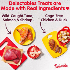 Delectables Bisque Lickable Wet Cat Treats - Tuna & Chicken, 1.4 oz (Pack of 12)