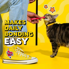 Temptations Creamy Puree Lickable Cat Treats, Beef Liver & Cheese, 24 Count | Under 15 calories per tube, great for senior cats, no chewing required, no added sugar, wet squeezable treat, 0.42 oz. Tubes