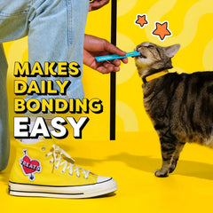 Temptations Creamy Puree Lickable Cat Treats, Tuna, 4 Count, 11 Pack | Under 15 calories per tube, great for senior cats, no chewing required, no added sugar, wet squeezable treat, 0.42 oz. Tubes